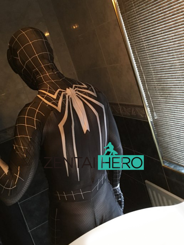 3D Printed PS4 Black Insomniac Spiderman Cosplay Costume